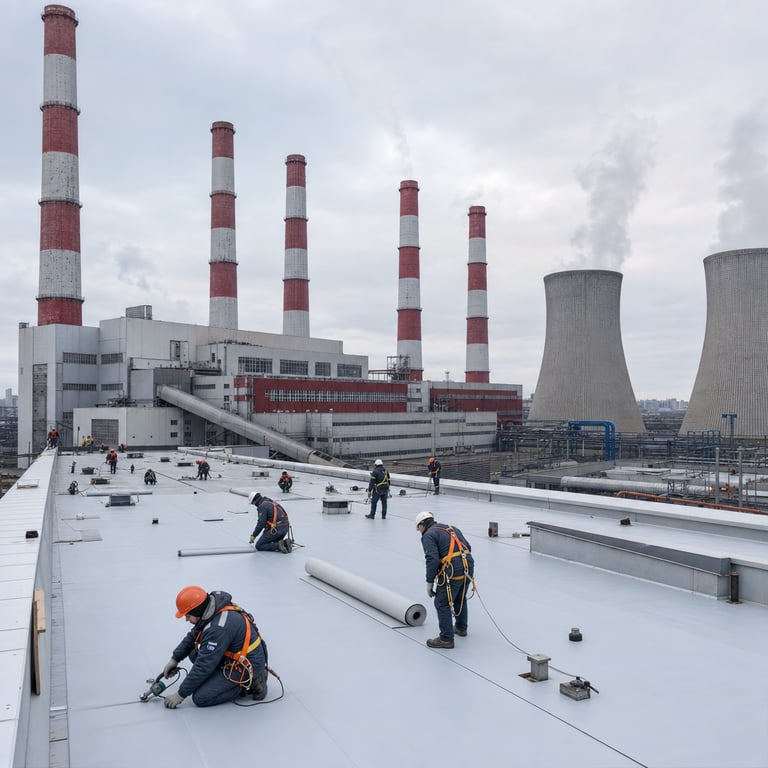 South CHP plant roof upgrade (CHP-22), Saint Petersburg